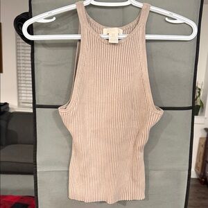 🔥H&M Beige Ribbed Tank Top